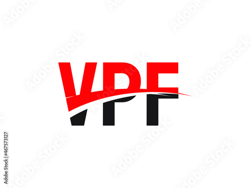 VPF Letter Initial Logo Design Vector Illustration