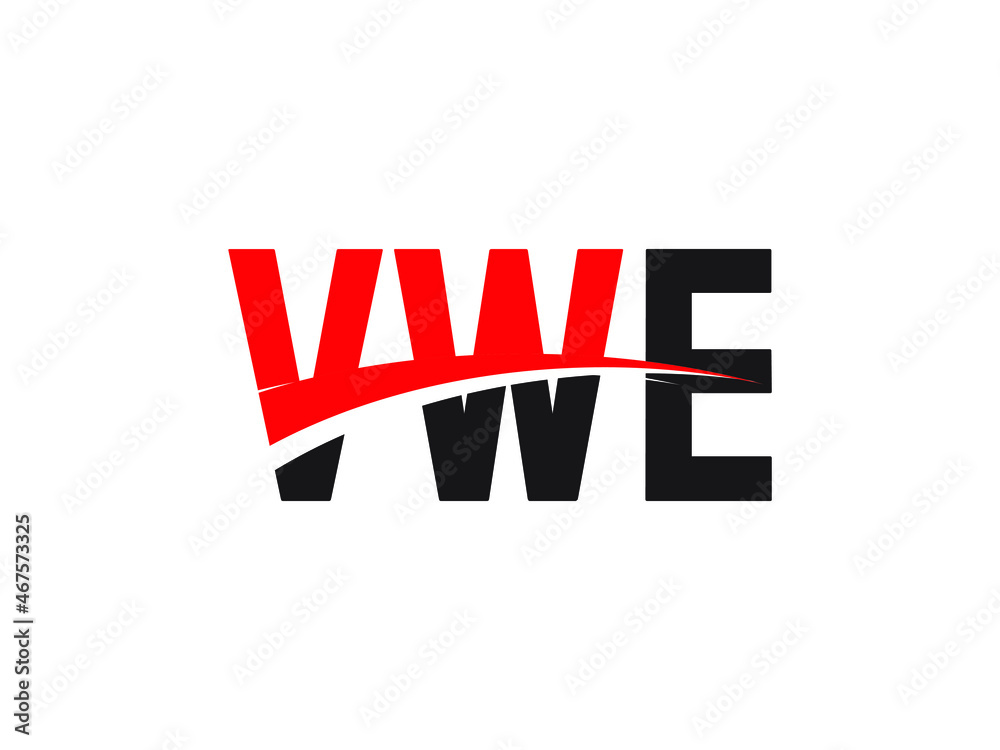VWE Letter Initial Logo Design Vector Illustration