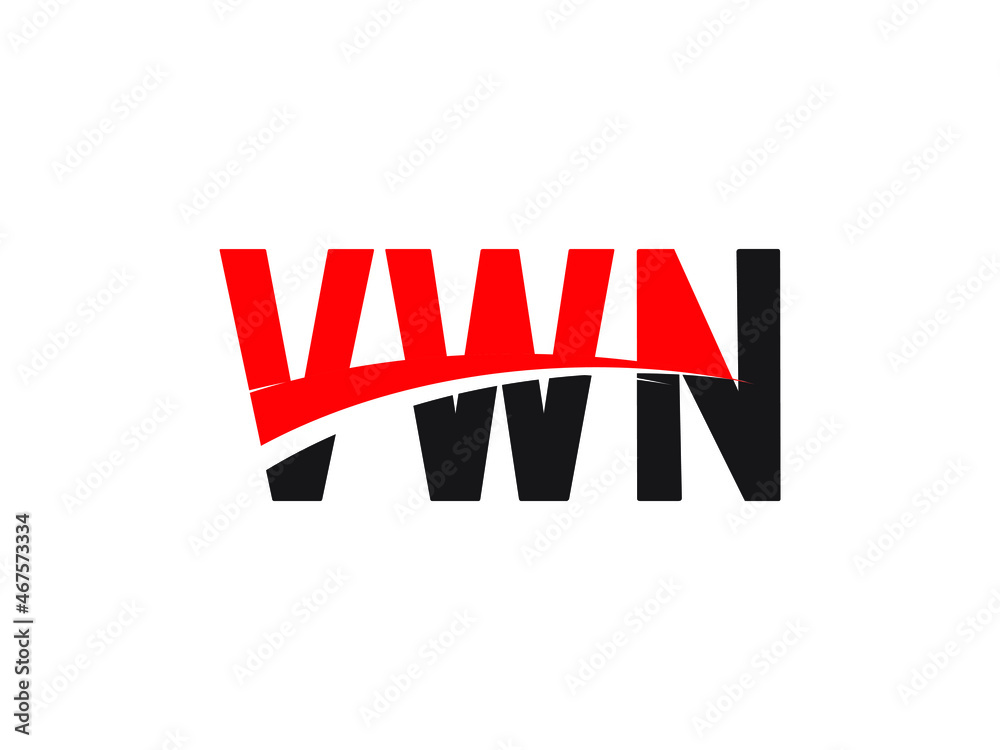 VWN Letter Initial Logo Design Vector Illustration