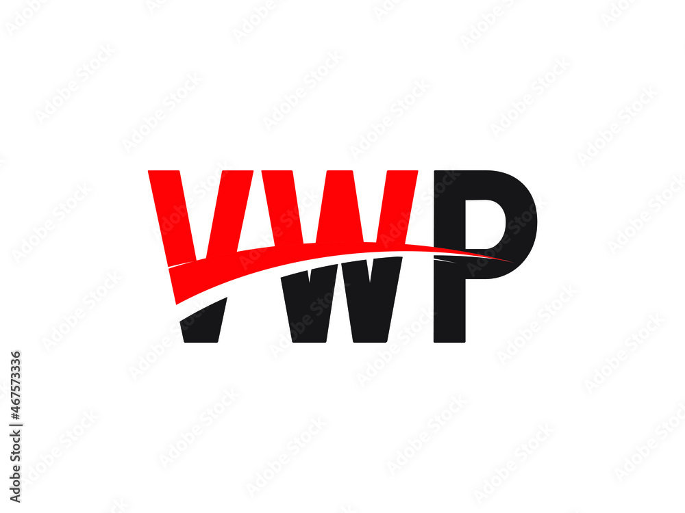 VWP Letter Initial Logo Design Vector Illustration