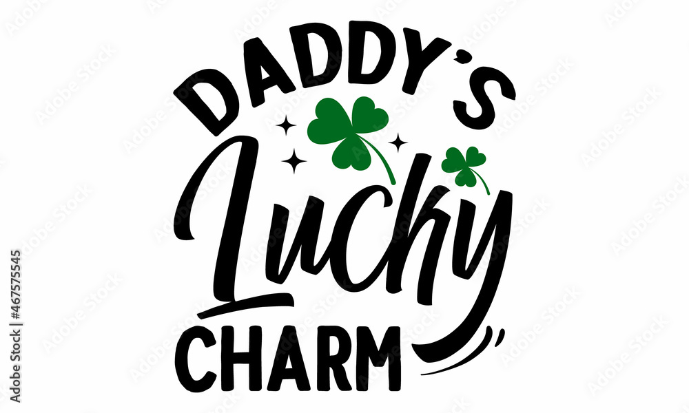Fototapeta premium funny saying for St Patrick's Day, card vector typography card Patrick day st saint vector logo happy Irish celebration vintage English classic white vac, greetings card with clover shapes
