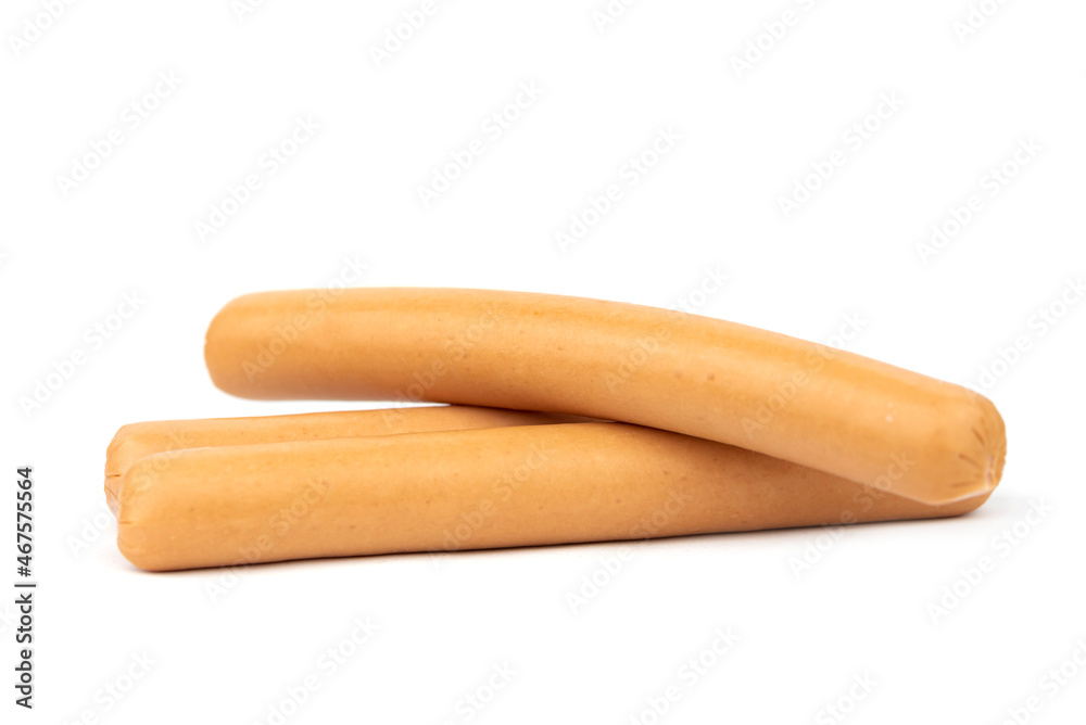 The fresh chicken sausage - hotdog meat The fresh chicken sausage - hotdog meat