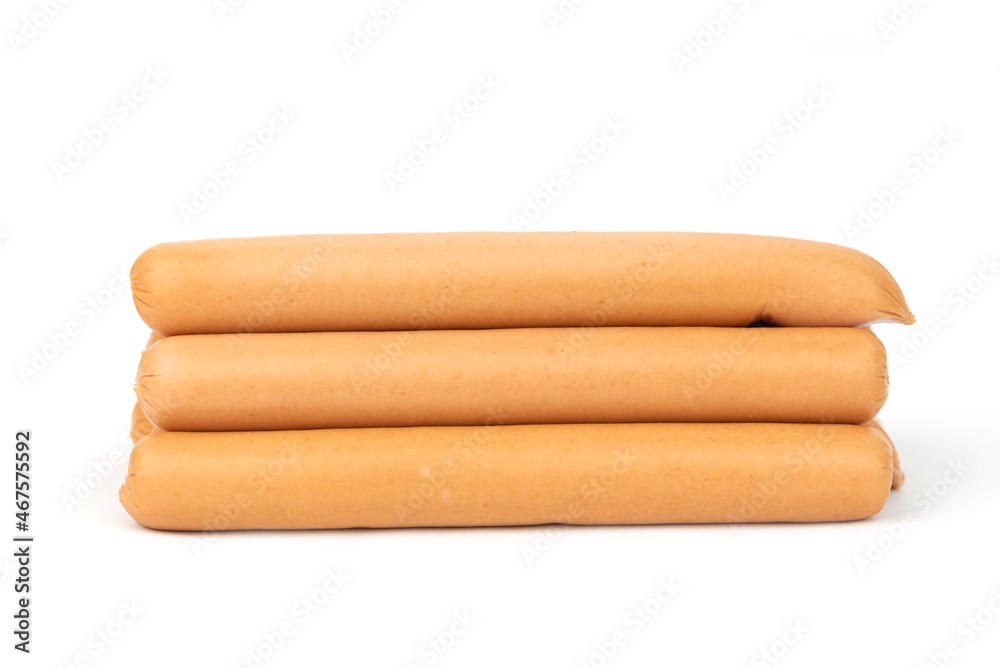 The fresh chicken sausage - hotdog meat The fresh chicken sausage - hotdog meat