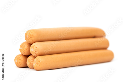 фотографія The fresh chicken sausage - hotdog meat