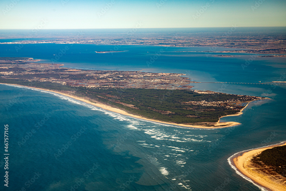 Obraz premium aerial view of beach