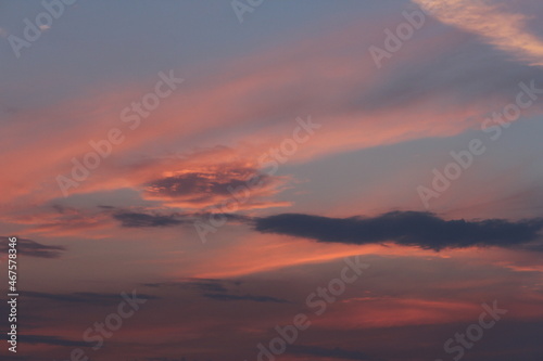 sunset in the clouds