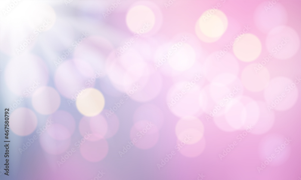 Abstract blurred soft focus bokeh of bright pink color background