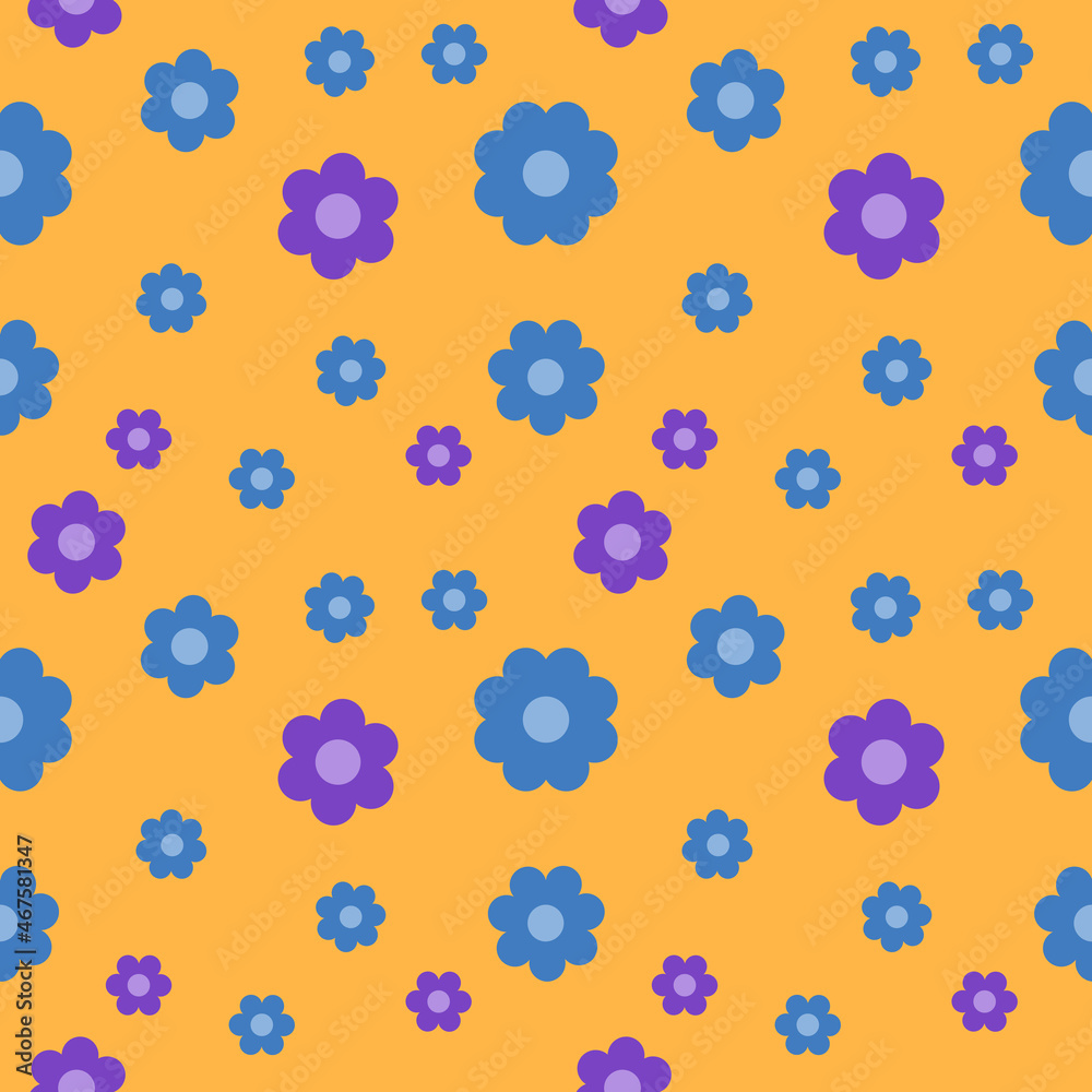 Children's pattern with flowers