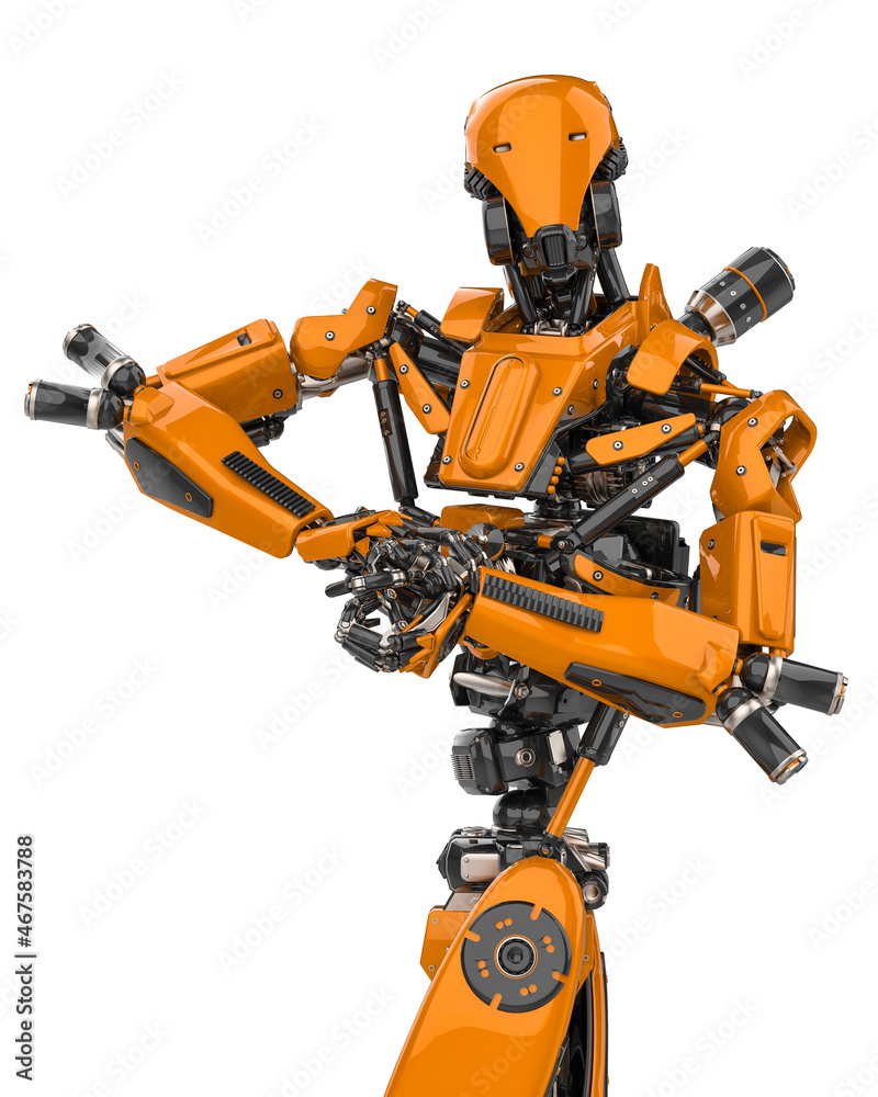mega robot super drone in a white background mega robot super drone in a white background