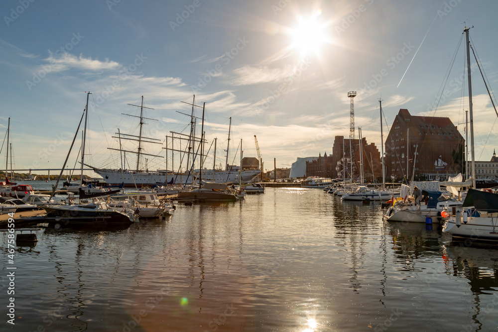 Sonnenuntergang in Stralsund 