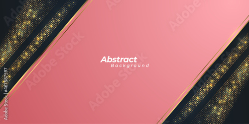 Luxury vector background with pink and black color.