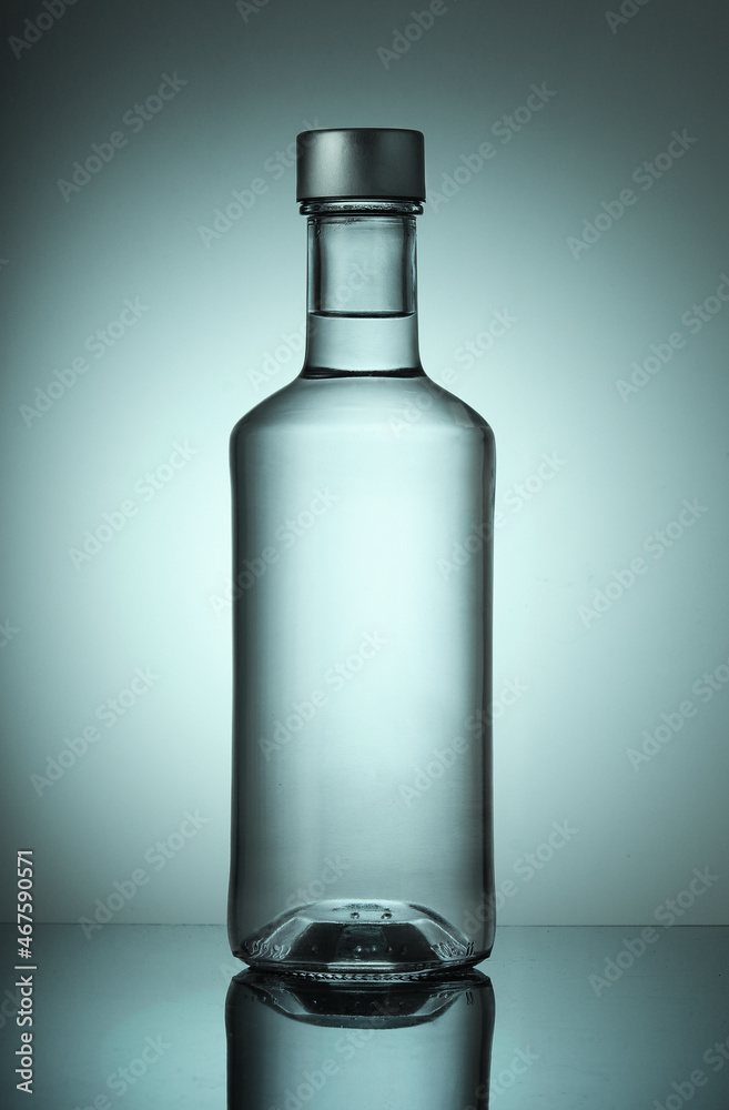 bottle of pure vodka bottle of pure vodka