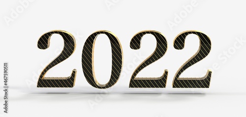 Frohes neues Jahr 3d 2022