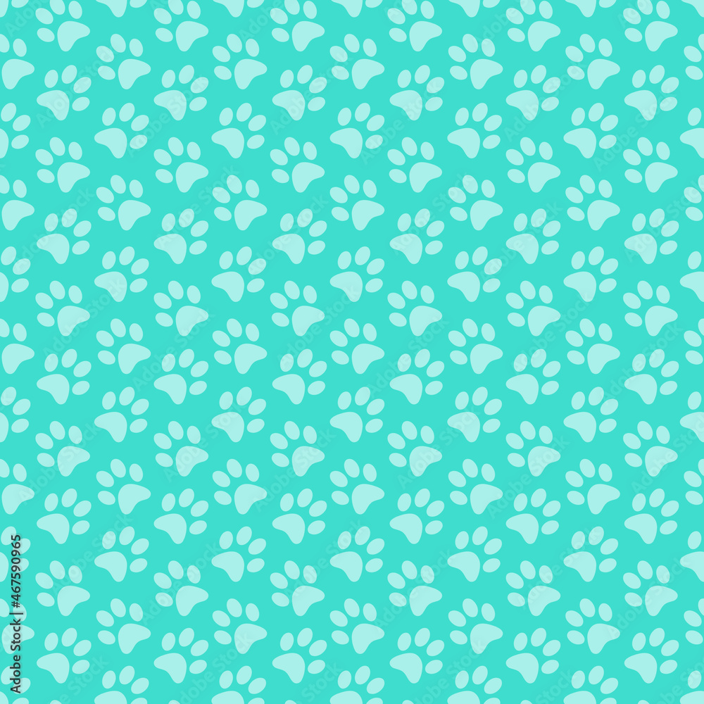 Paw Prints Seamless Pattern for party, anniversary, birthday. Design for banner, poster, card, invitation and scrapbook Paw Prints Seamless Pattern for party, anniversary, birthday. Design for banner, poster, card, invitation and scrapbook