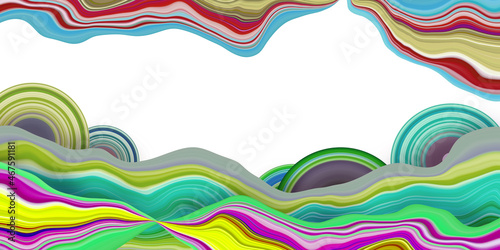 Abstract pattern with geometric shapes and stripes on a white background. Pixel stretch effect.