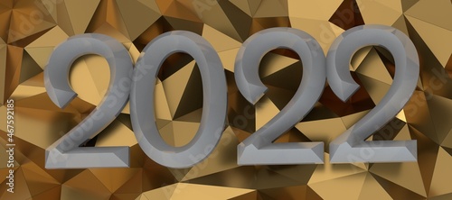 Kalendar Jahr 2022 in 3d