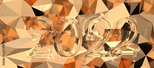 Kalendar Jahr 2022 in 3d