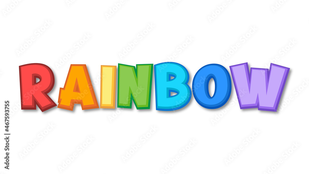 Rainbow Colorful Text Effect