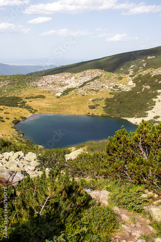 Landscape of Rila Mountain near Yonchevo lake, Bulgaria