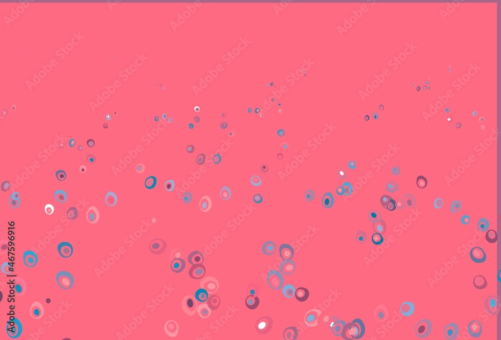 Light Blue, Red vector cover with spots. Light Blue, Red vector cover with spots.