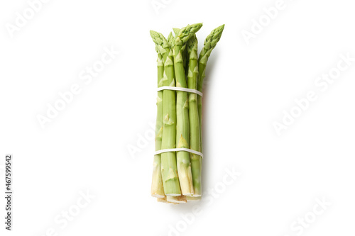 Fresh green asparagus isolated