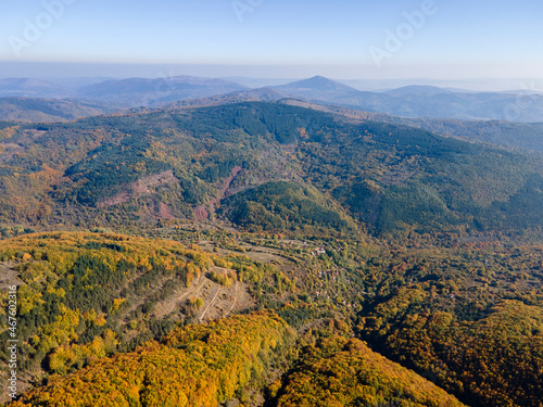 Autumn Landscape of Erul mountain near Golemi peak  Bulgaria