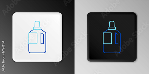 Line Fabric softener icon isolated on grey background. Liquid laundry detergent, conditioner, cleaning agent, bleach. Colorful outline concept. Vector