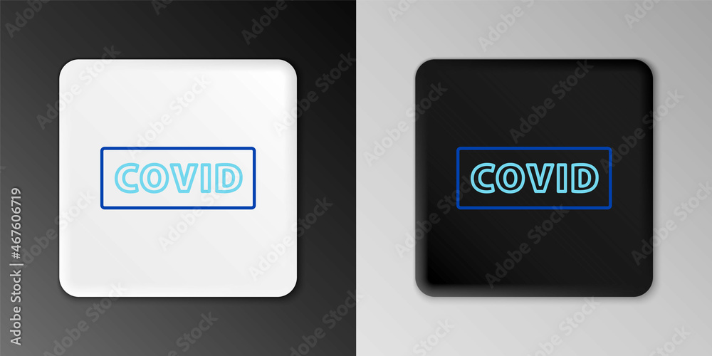 Line Corona virus covid-19 icon isolated on grey background. Bacteria and germs, cell cancer, microbe, fungi. Colorful outline concept. Vector Line Corona virus covid-19 icon isolated on grey background. Bacteria and germs, cell cancer, microbe, fungi. Colorful outline concept. Vector