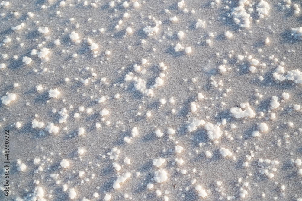 incredible natural pattern from crystals of salt ground. Sunset light incredible natural pattern from crystals of salt ground. Sunset light