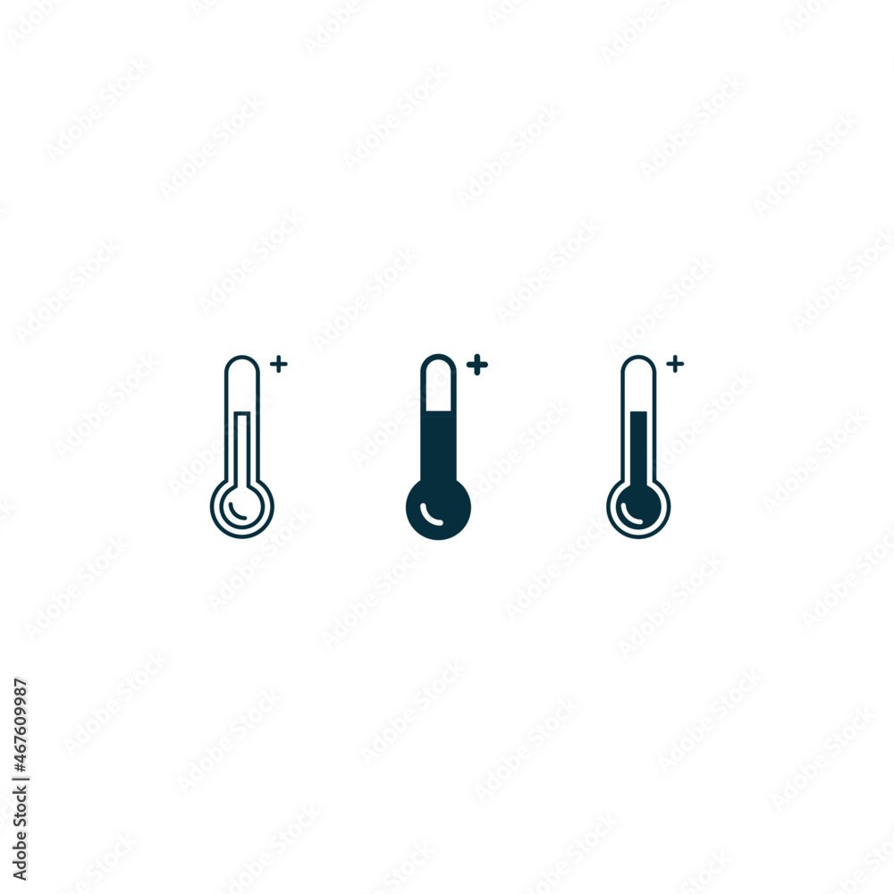High temperature icons High temperature icons