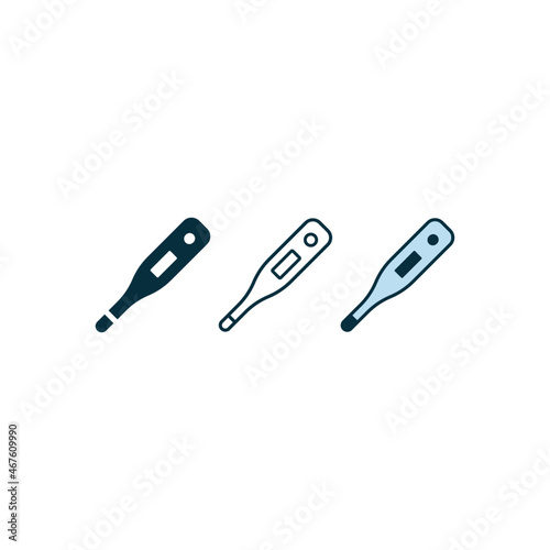 electronic thermometer icons