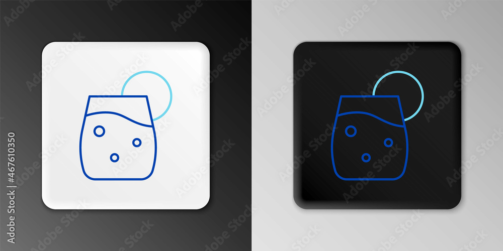 Line Cocktail and alcohol drink icon isolated on grey background. Colorful outline concept. Vector Line Cocktail and alcohol drink icon isolated on grey background. Colorful outline concept. Vector