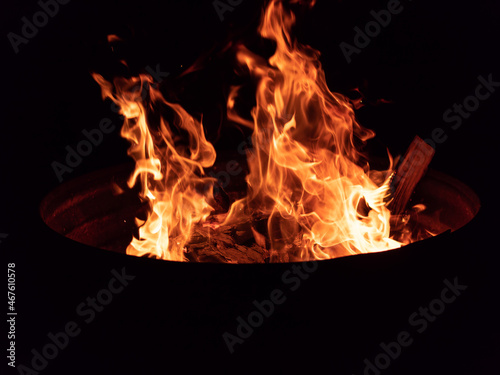 Night Time Photo of a Campfire