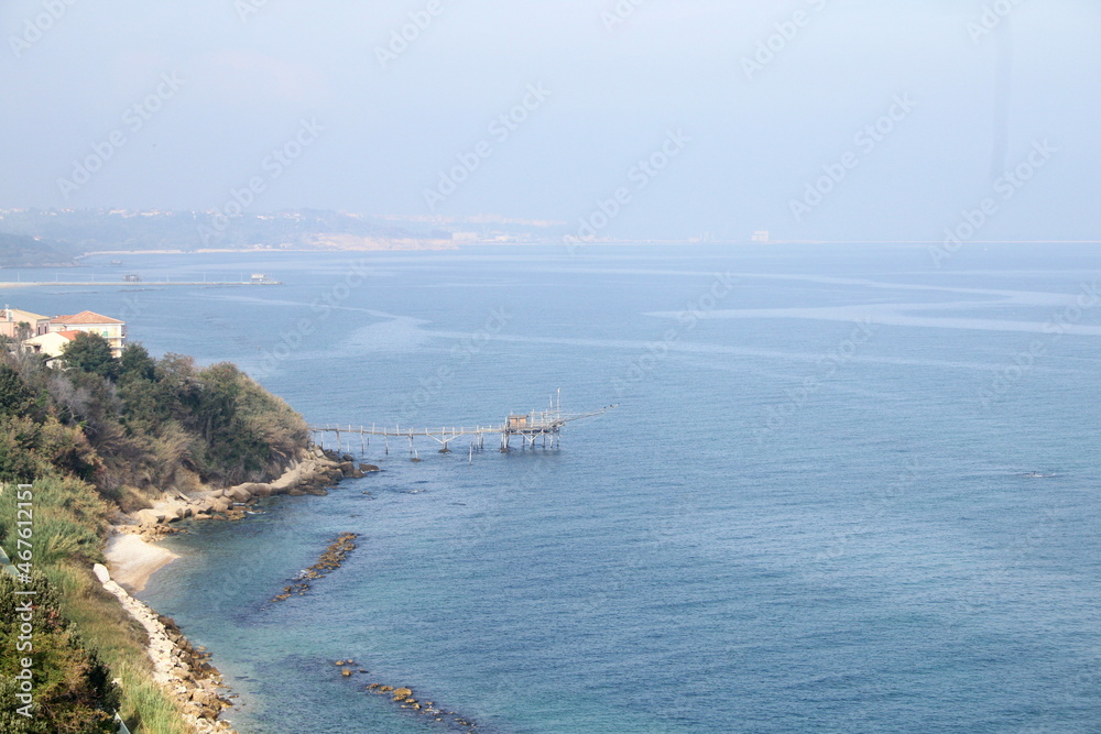trabocchi coast overflow in abruzzo italy trabocchi coast overflow in abruzzo italy