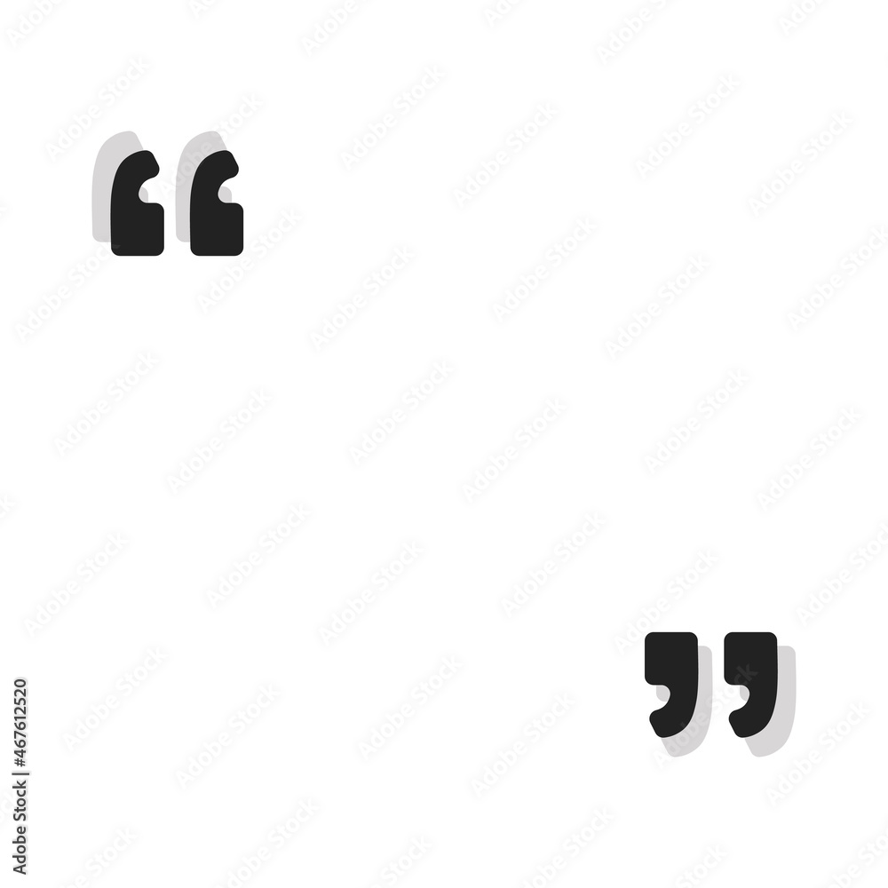 quote box frames isolated on yellow background. Vector illustration. quote box frames isolated on yellow background. Vector illustration.