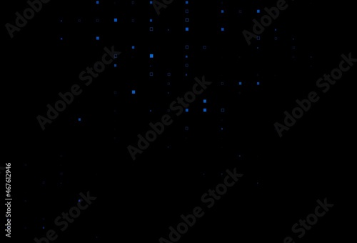 Dark BLUE vector layout with rectangles, squares.