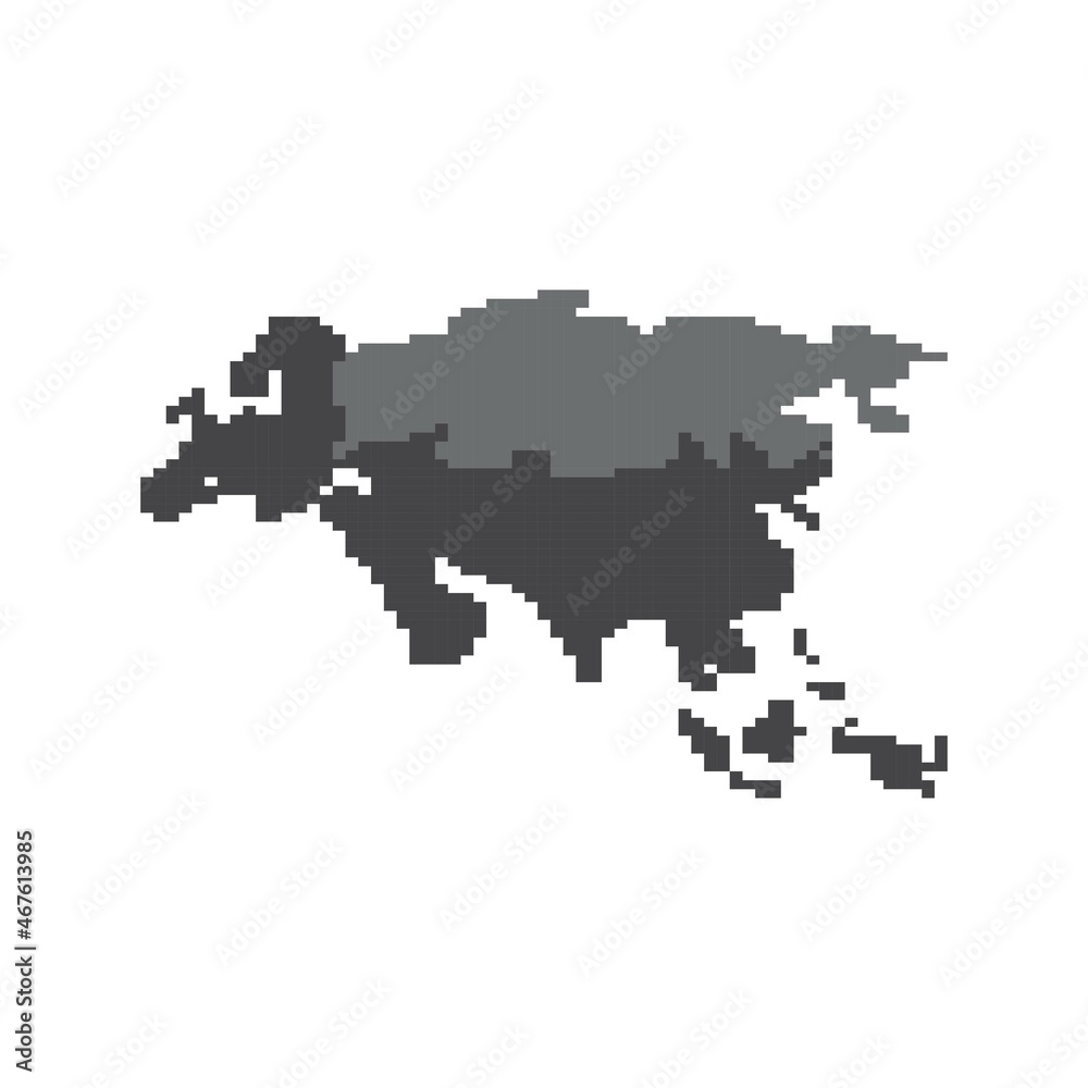 Asian map illustration