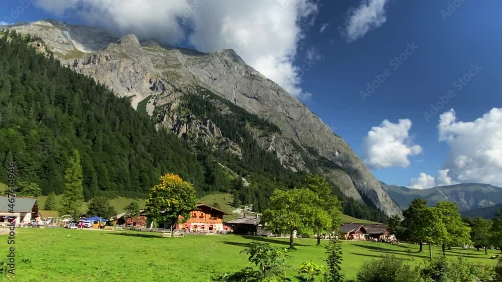 Eng Alm, Karwendel mountains in Tirol. European Alps Austria. 4K Eng Alm, Karwendel mountains in Tirol. European Alps Austria. 4K