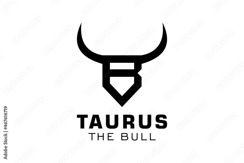 Letter B logo, Bull logo,head bull logo, monogram Logo Design Template Element Letter B logo, Bull logo,head bull logo, monogram Logo Design Template Element