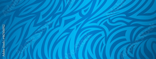 Abstract background with striped zebra skin in blue colors