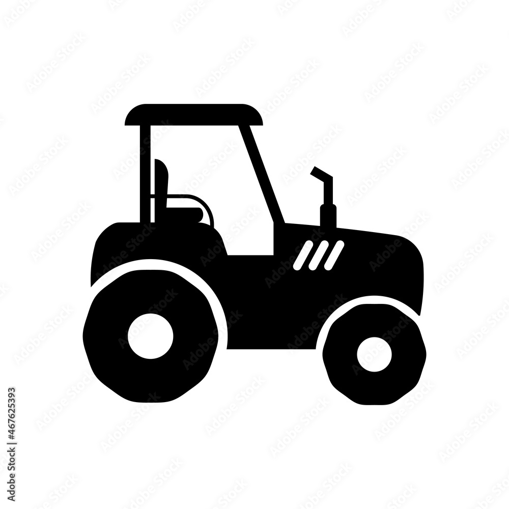 Tractor icon design template vector isolated illustration Tractor icon design template vector isolated illustration