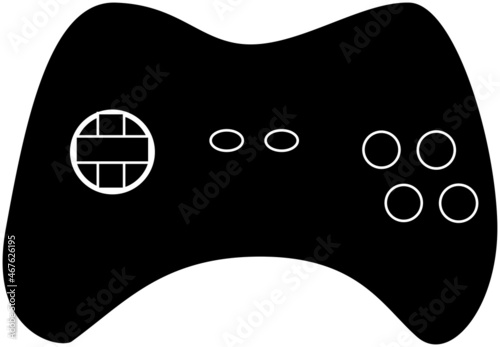 ゲームのコントローラーのシルエット