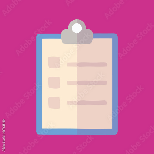 List icon, vector and glyph