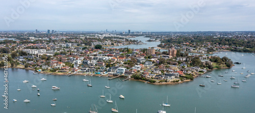 The Sydney suburb of Chiswick on the Parramatta river. photo