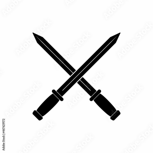 sword icon, sword vector sign symbol