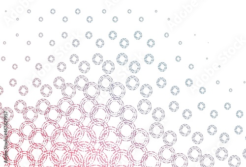 Light blue, red vector backdrop with dots.