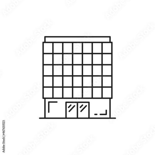 Switzerland bank symbol of trust and security isolated thin line icon. Vector line art finance department commercial building, library museum or institution of Swiss, facade exterior design, corthouse