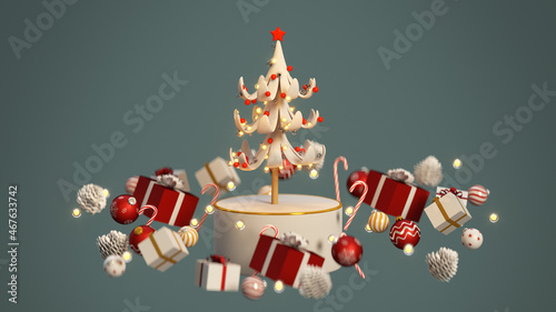 Christmas tree and ornament...