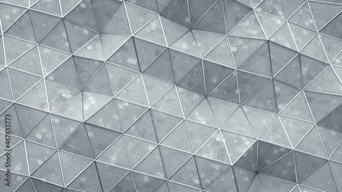 White triangular surface wi...