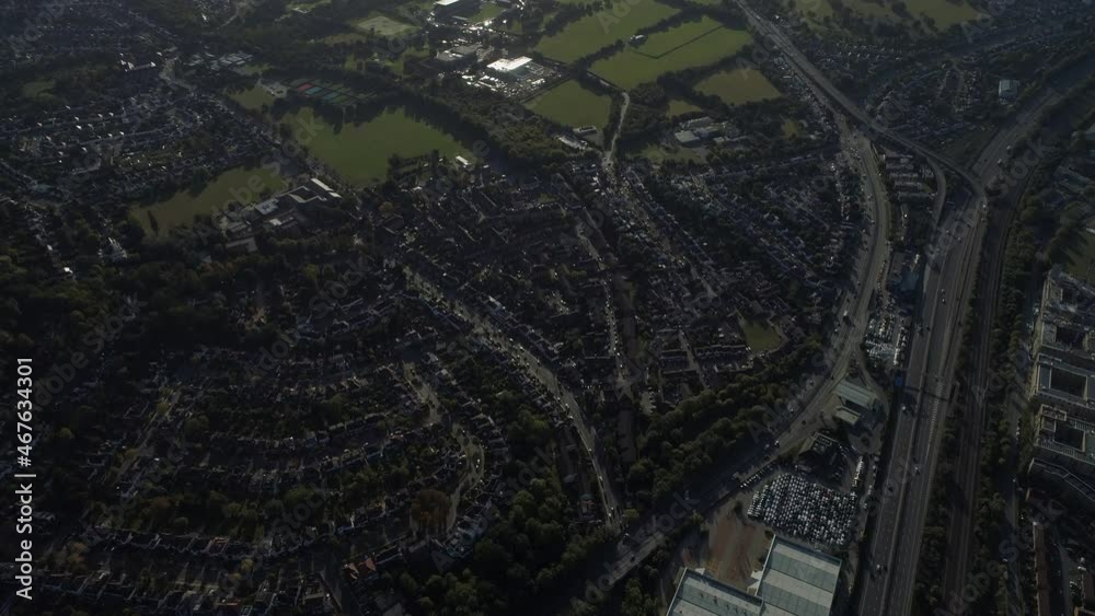 Aerials North London Near Wembley Stadium, London, England, Suburban